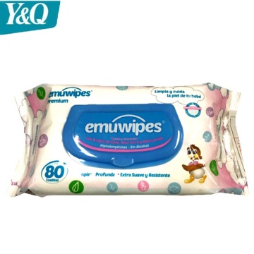 Toallitas húmedas para bebés orgánicas, antibacterianas, lavables y de etiqueta privada